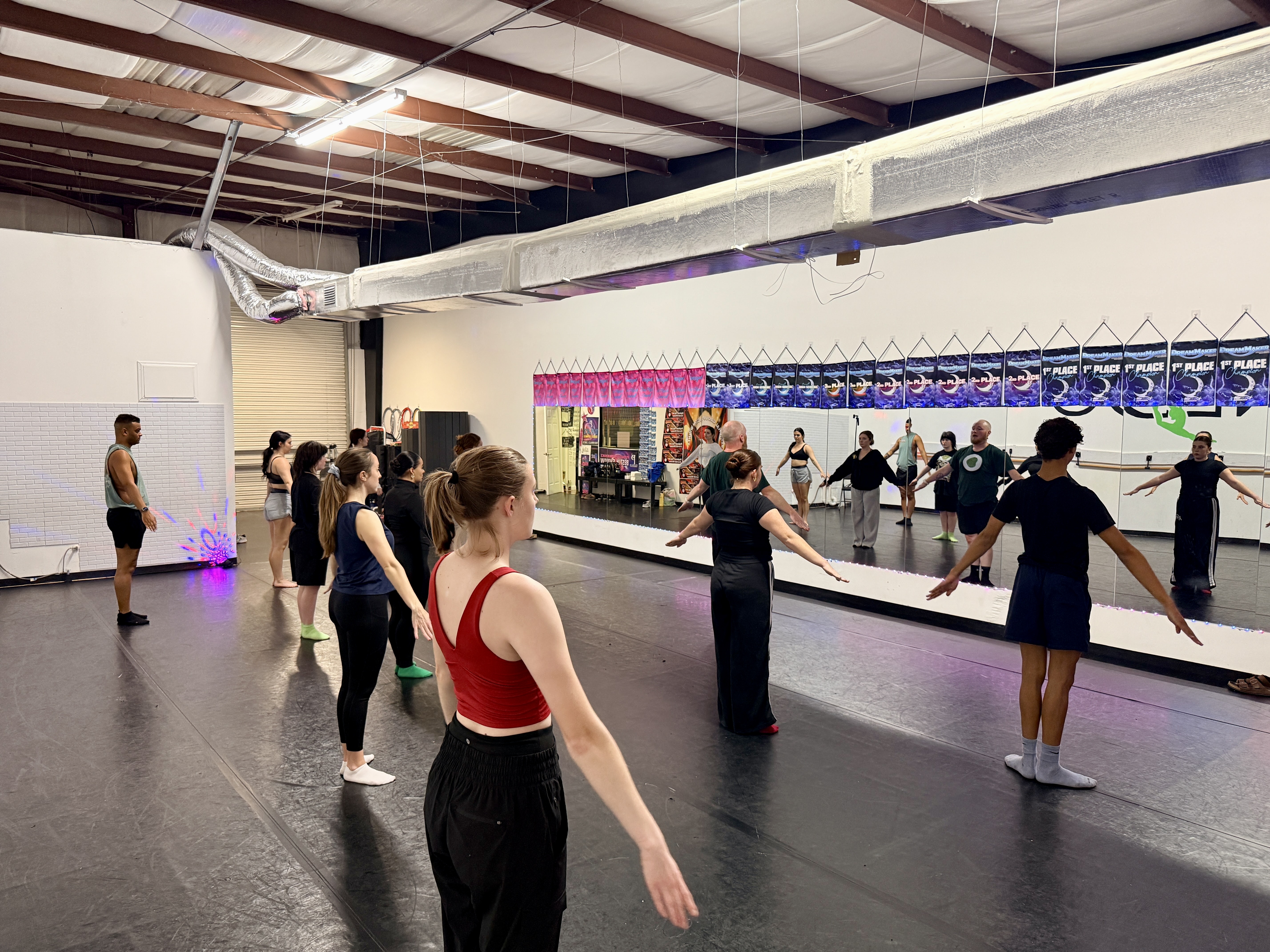 Technique work in the studio