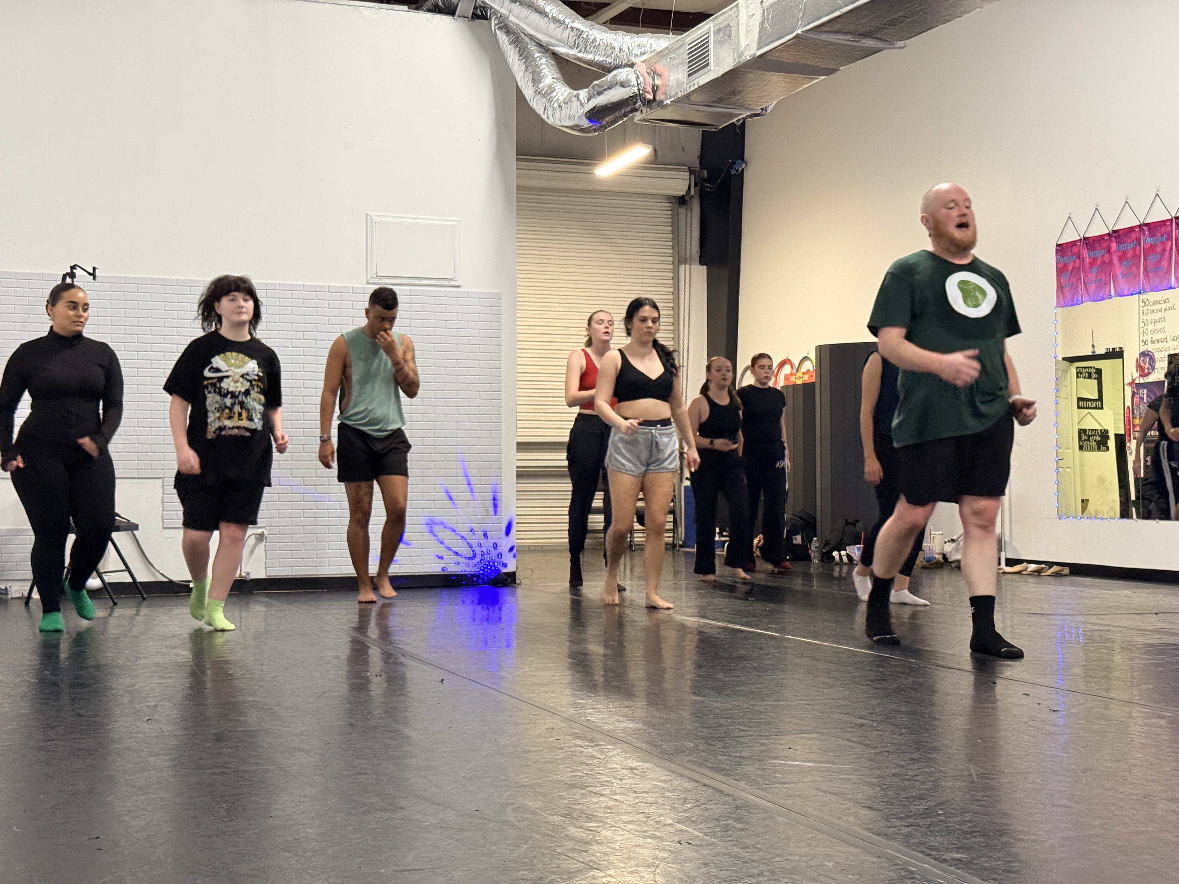 Dancers in rehearsal