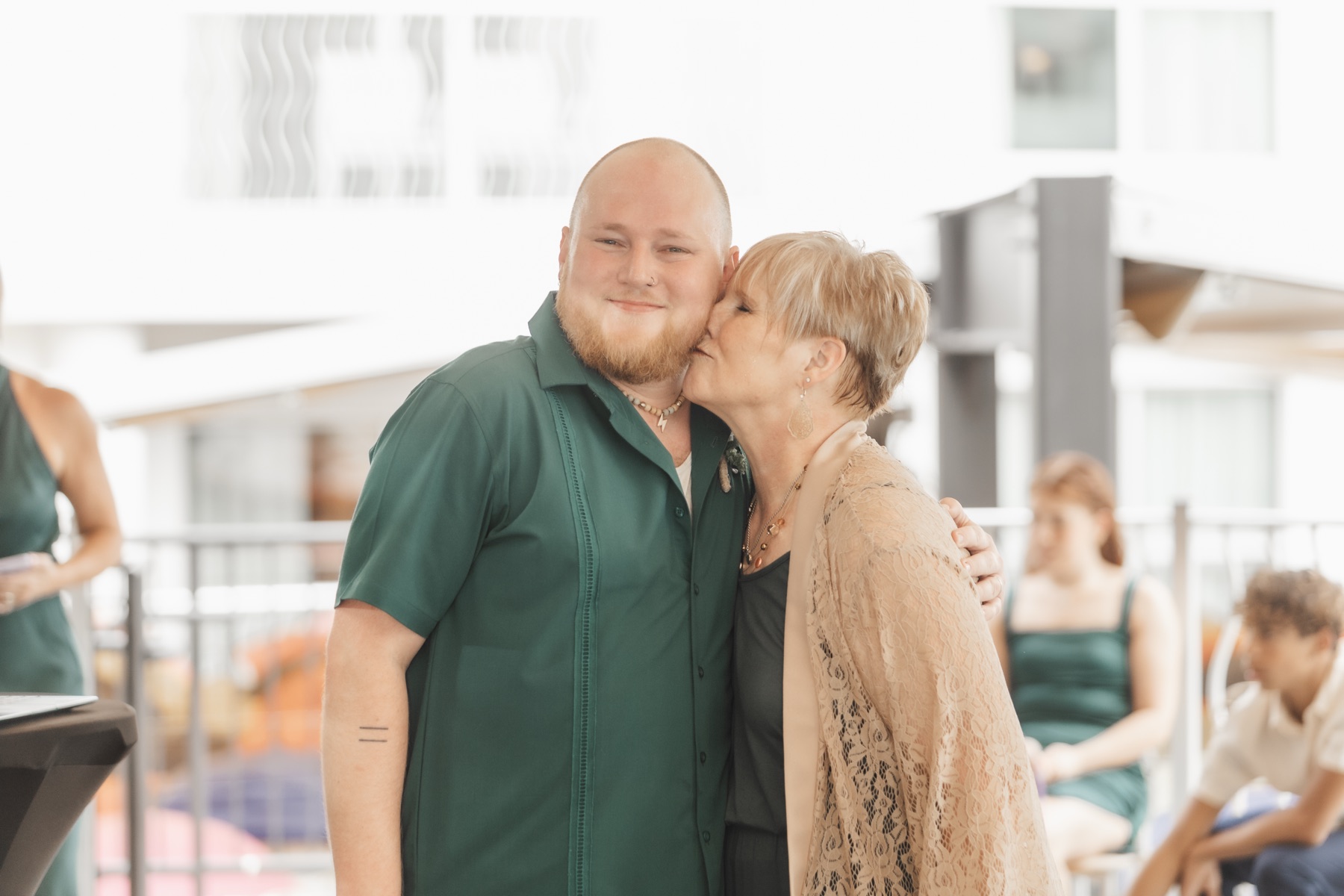 Dixon and his mom Tamara · wedding dance