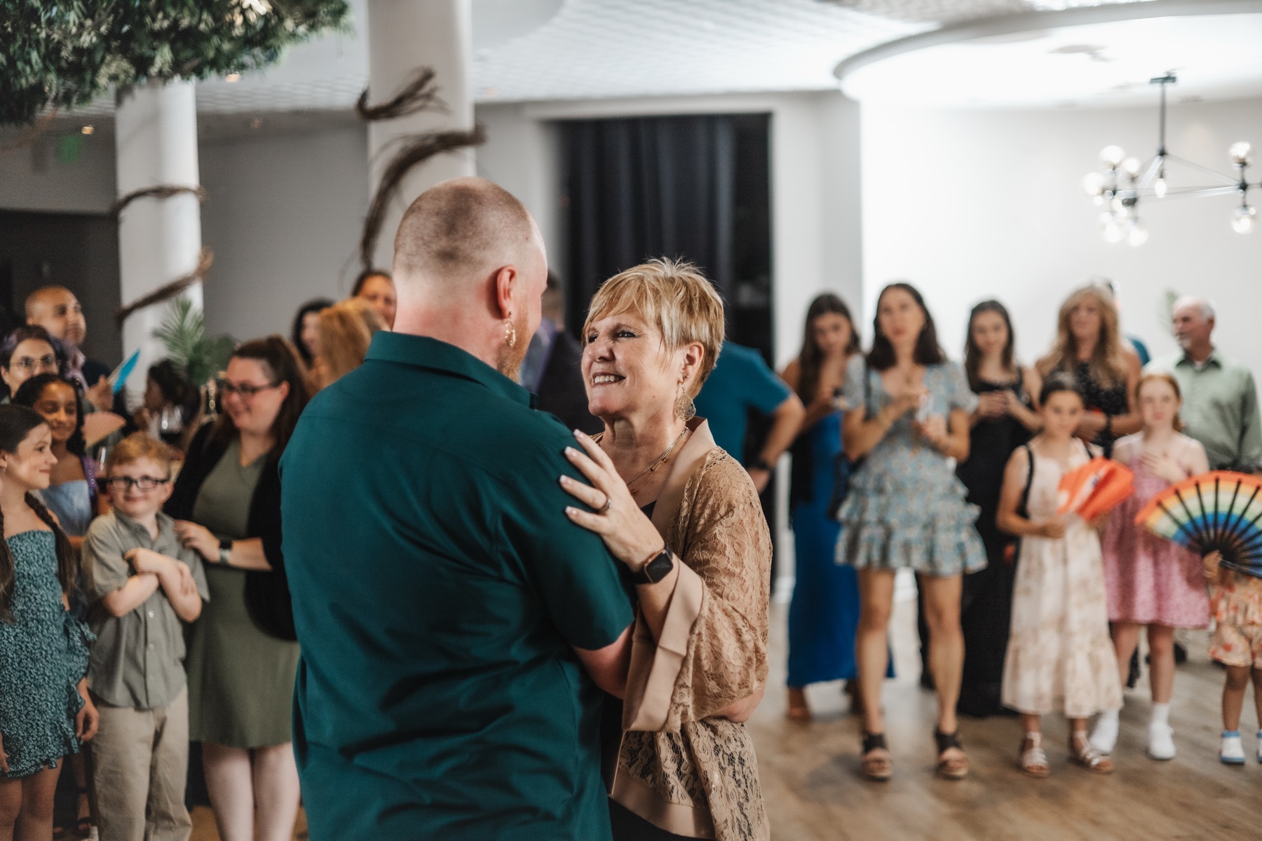 Dixon and his mom Tamara · wedding spin