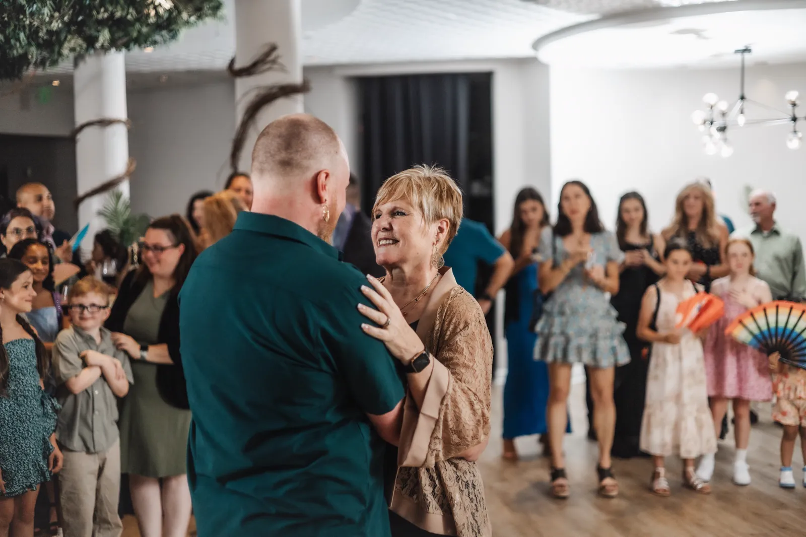 Dixon and his mom Tamara · wedding spin