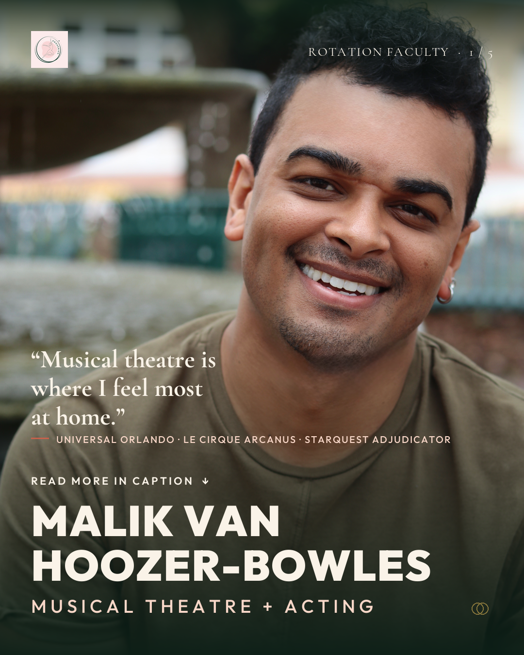 Malik Van Hoozer-Bowles · Musical Theatre and Acting rotation for dwdPROSERIES